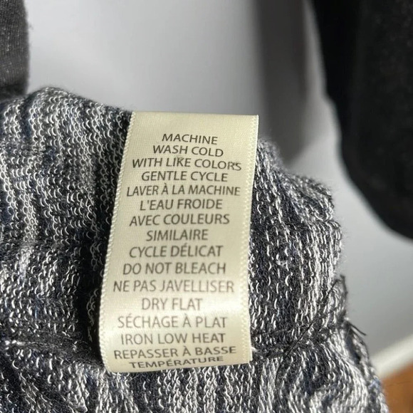 MAX STUDIO Loose Fit Tunic Dress Black Crewneck Long Sleeve Lagenlook Size M - Picture 10 of 12